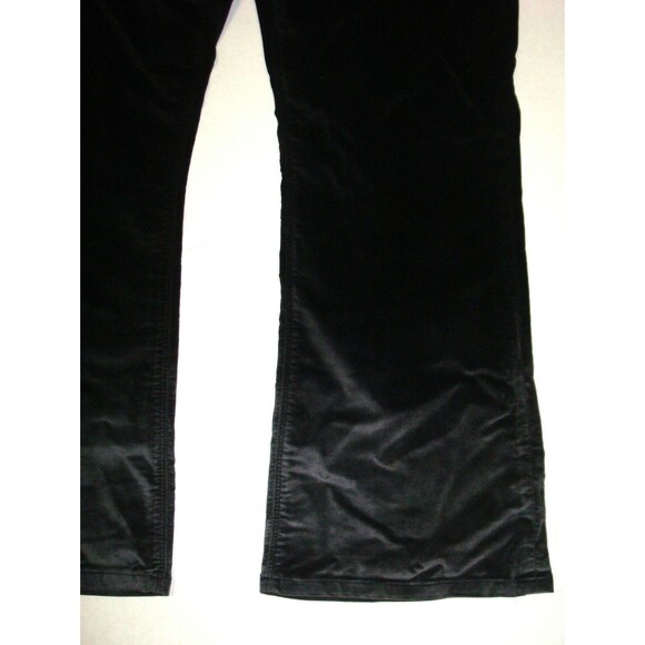New Womens Designer Hudson Jeans 29 Black Silver NWT $225 Velvet Crop Pants High - Picture 3 of 7